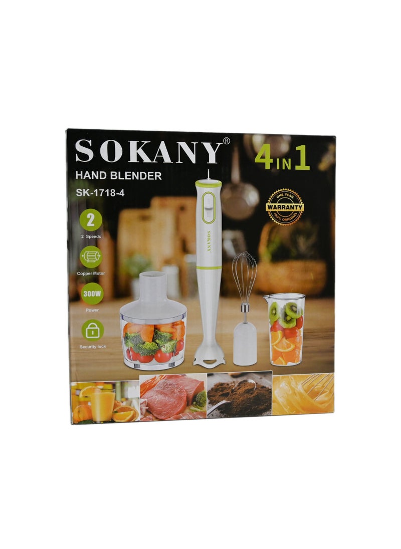 sokany - Sokany 4 in 1 Hand Blender/Mixer Grinder Blender/Manual Blender/Juicer Blender/Small Blender/Blender for Fruits, Coffee, Shakes/Smoothie Blender for Home, Office, Camping - Image 1
