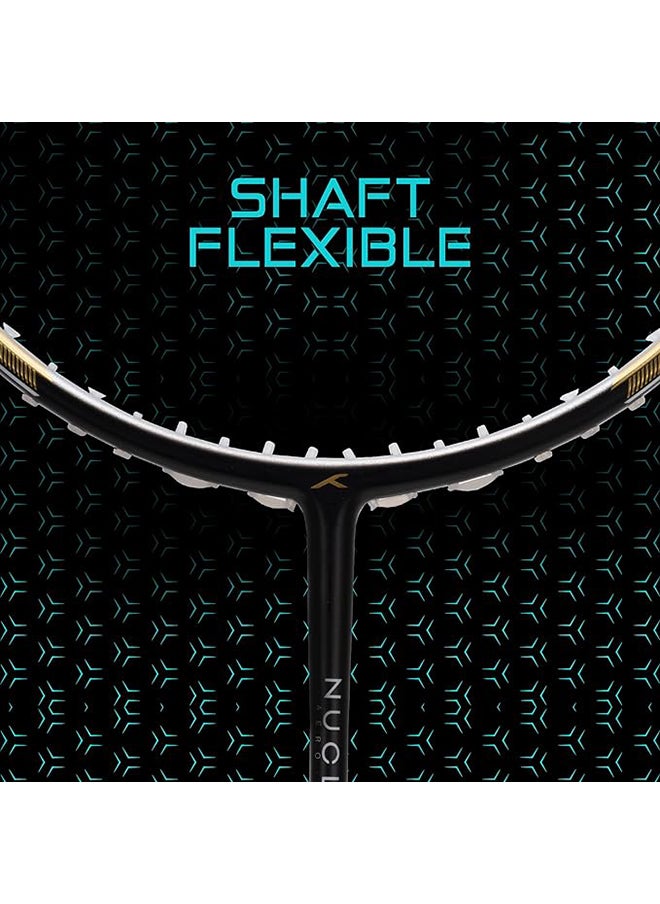 NUCLEAR 78 Carbon Fibre Unstrung Badminton Racket with Full Racket Cover | For Professional Players | 78 grams | Maximum String Tension - 32lbs