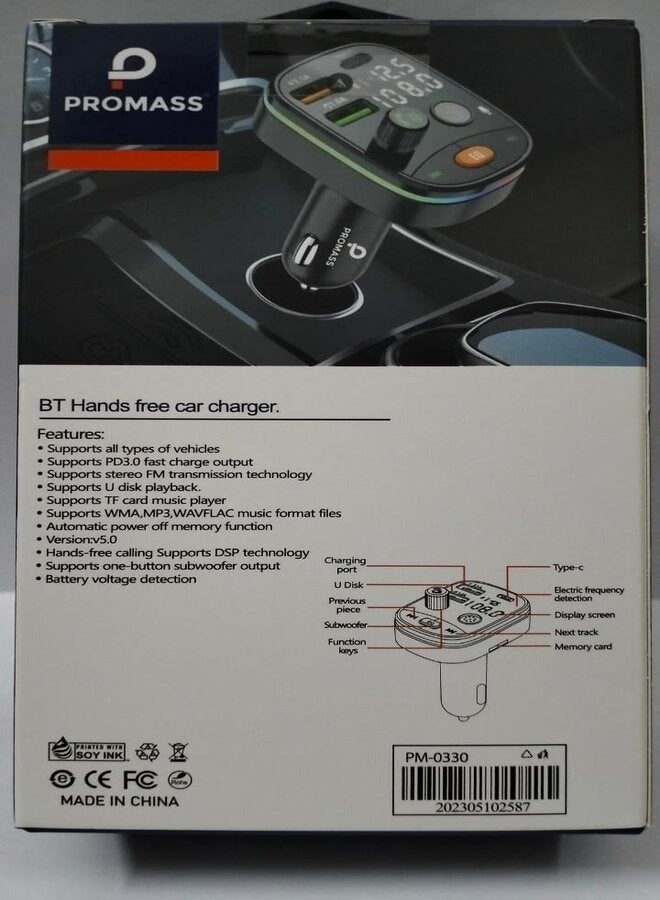 PROMASS FM Transmitter: Elevate Your Drive with Seamless Music Streaming  - Image 3