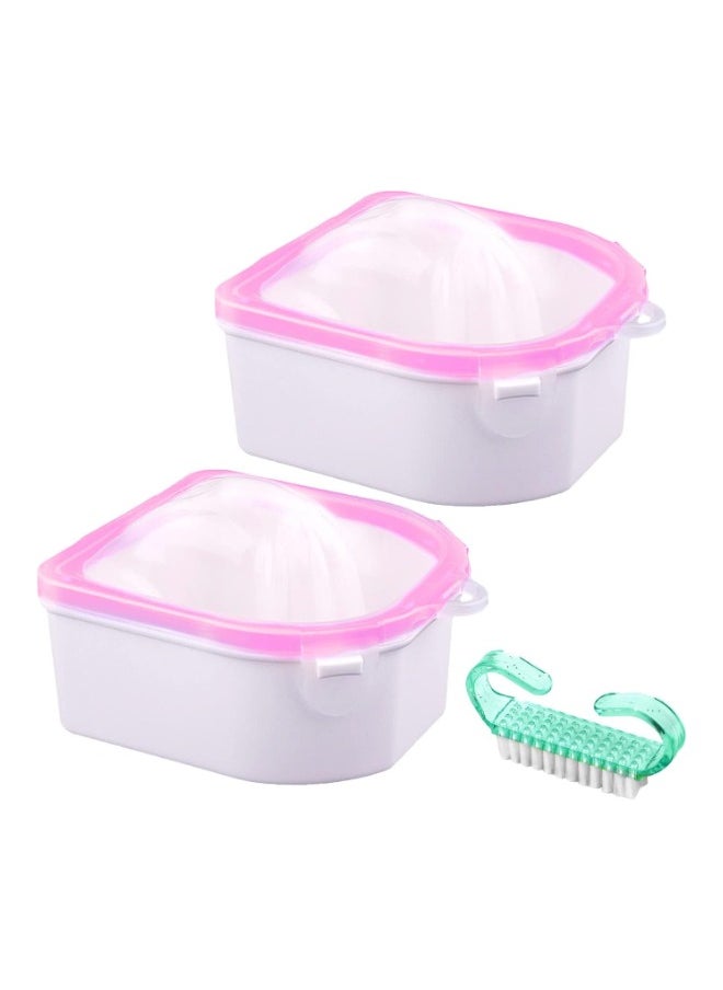 globalstar Globalstar Nail Soak Bowl Set of 2 Blue - Elevate Your Manicure Routine  - Image 1