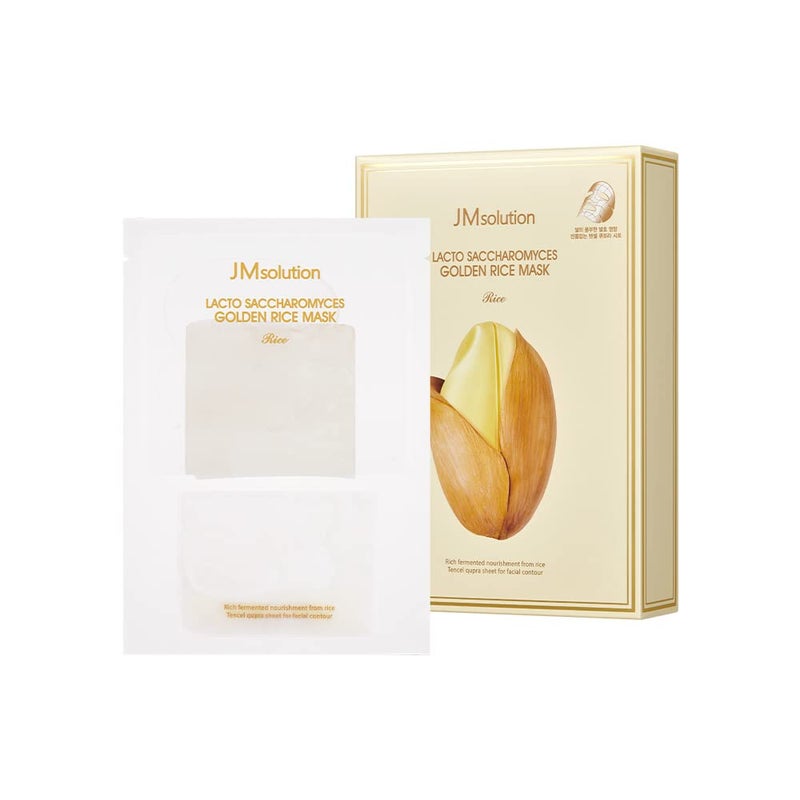 JMSOLUTION Lacto Golden Rice extracted Moisturizing Mask Korean Facial Skincare maskAnti aging Richy Nuturition for all skins