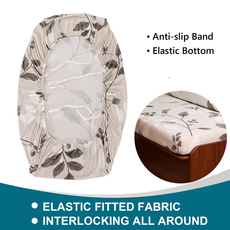 KRFOONN RV Dinette Cushion Covers Stretch Camper Cushions Cover Replacement Couch Cushion Slipcovers Washable Loveseat Slipcovers for Travel Trailer Couch Includes 2 Backrest Cover & 2 Bench Cover, 02 - Image 3