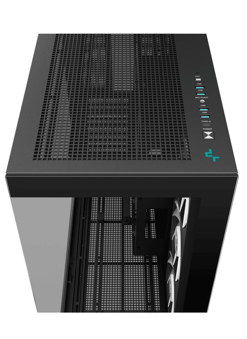 DEEPCOOL DeepCool CH780 Black ATX+ PC Case Tempered Glass  - Image 3