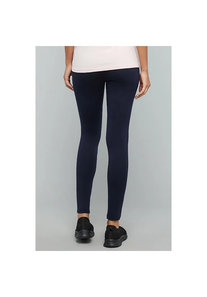 R&b  Solid Leggings with Elastic Waist for Women | Best Price UAE