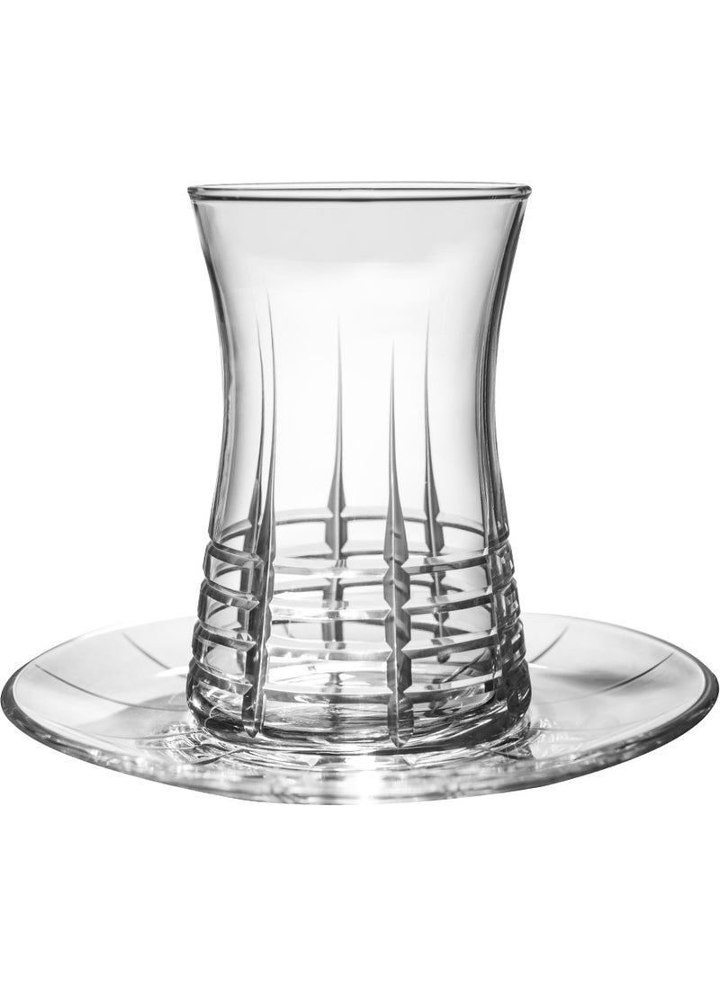 Royal Home - Roya Home Helen Sade 12 Piece Tea Glass Set for 6 People - Image 1