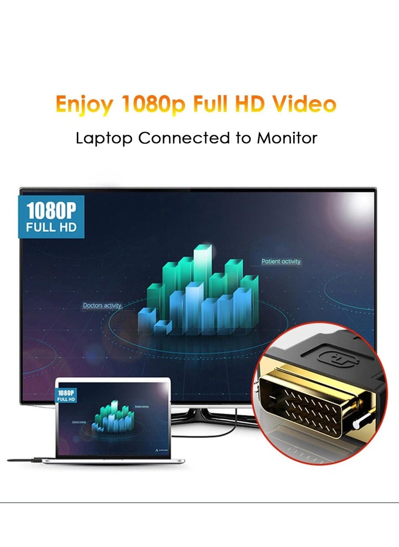 Benfei HDMI to DVI 1.5M Cable, Uni-Directional HDMI Computer to DVI Monitor Cable (Male to Male) Compatible for Computer, Desktop, Laptop, PC, Monitor, Projector, HDTV, Roku, Xbox  - Image 4