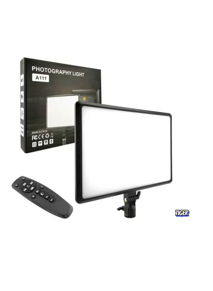 TIGER Video and Photography Continuous LED Light 3200-6000K A111 – Adjustable Brightness and Color Temperature – Professional LED Lighting for Photography, Videography, Portraits, and Product Shoots – Compact, Durable, and High-Performance Lighting Solution - Image 1