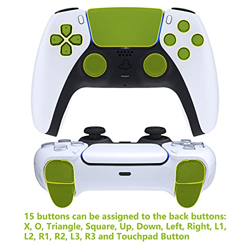 eXtremeRate Red Rubberized Grip Programable RISE 2.0 Remap Kit for PS5 Controller BDM-010 BDM-020 Models, Custom Upgrade Board & Redesigned Back Shell & Back Buttons Set for PS5 Controller - Image 5