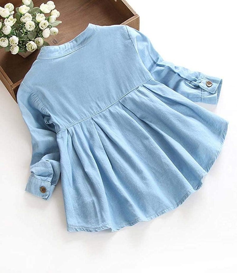Guodeunh Store Baby Girls Kid Ruched Long Sleeve T-Shirt Tops Shirt Clothing Children Autumn Winter Fashion Blouse - Image 3