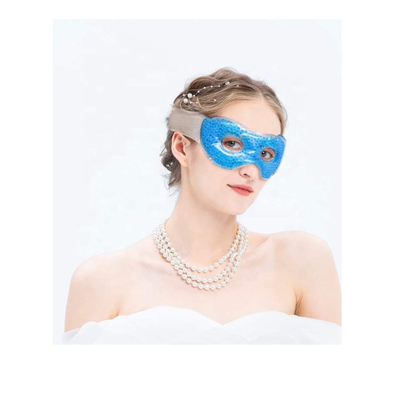 SOLARAE Gel Eyemask with Eye Holes, Hot Cold Compress Pack Eye Therapy, Cooling Eyemask for Puffy Eyes, Dry Eyes, Headaches, Migraines, Dark Circles, Sinus, Reusable Eye Facemask - Image 3