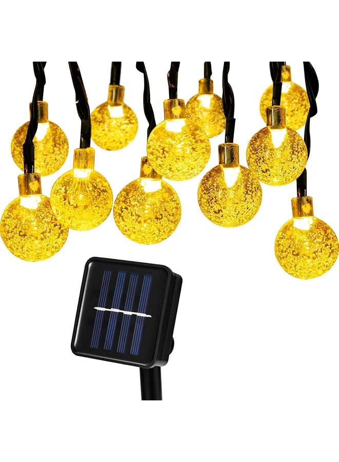 إيروريكس سلسلة مصابيح تعمل بالطاقة الشمسية بطول 20 قدمًا و30 مصباحًا أبيضًا - Image 1