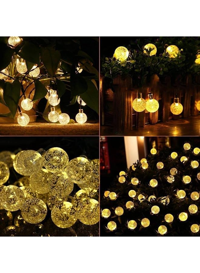 إيروريكس سلسلة مصابيح تعمل بالطاقة الشمسية بطول 20 قدمًا و30 مصباحًا أبيضًا - Image 3