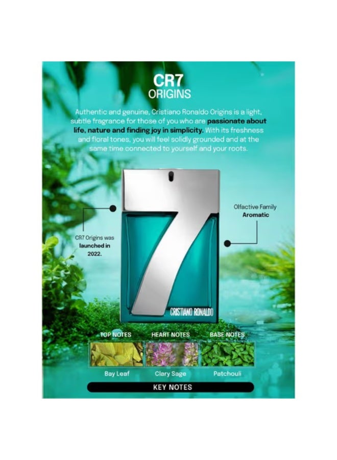 كرستيانو رونالدو عطر سي آر 7 أوريجينز أو دو تواليت 100مل - Image 3
