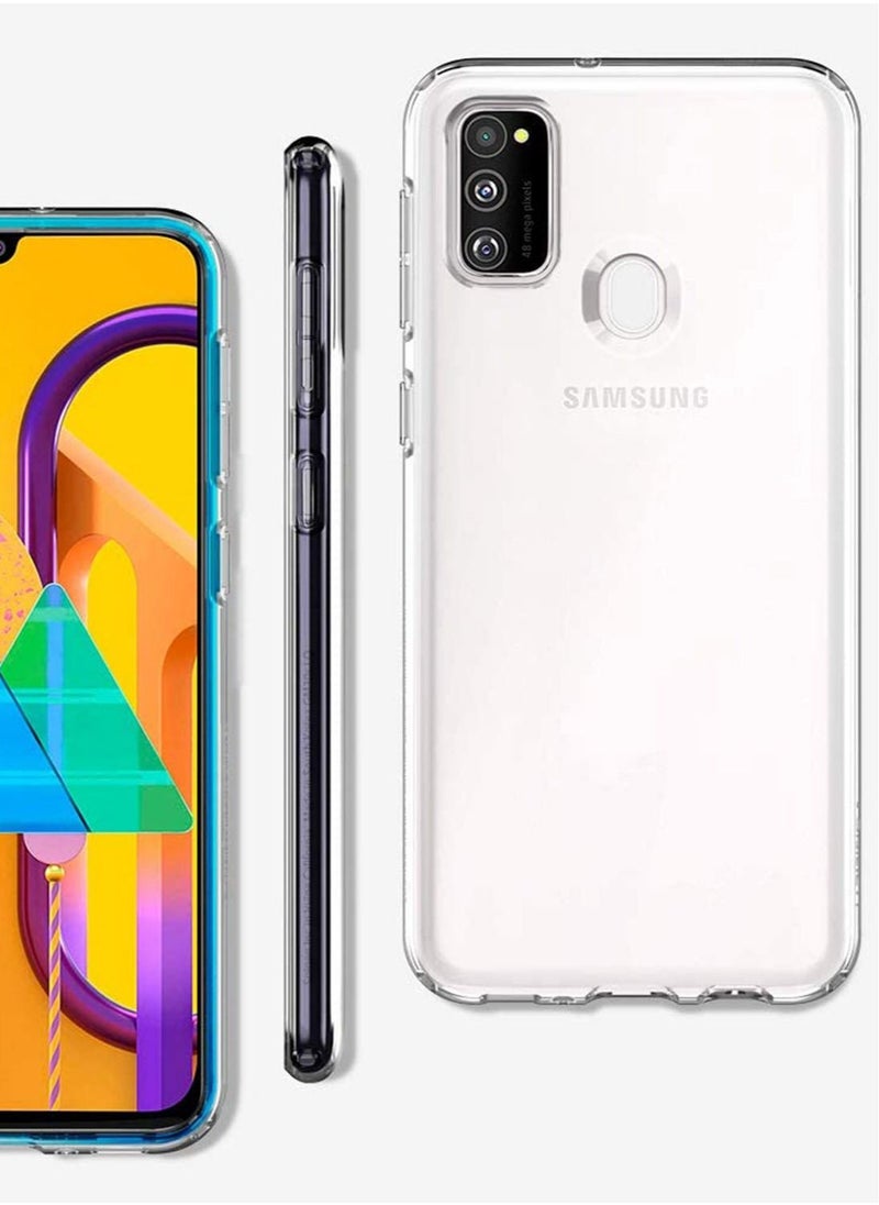 Spigen - Liquid Crystal Case Cover for Samsung Galaxy M30s - Crystal Clear - Image 1
