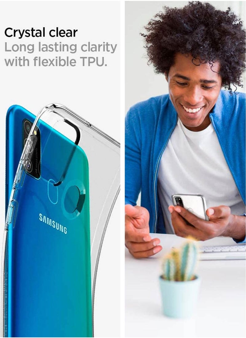 Spigen - Liquid Crystal Case Cover for Samsung Galaxy M30s - Crystal Clear - Image 1