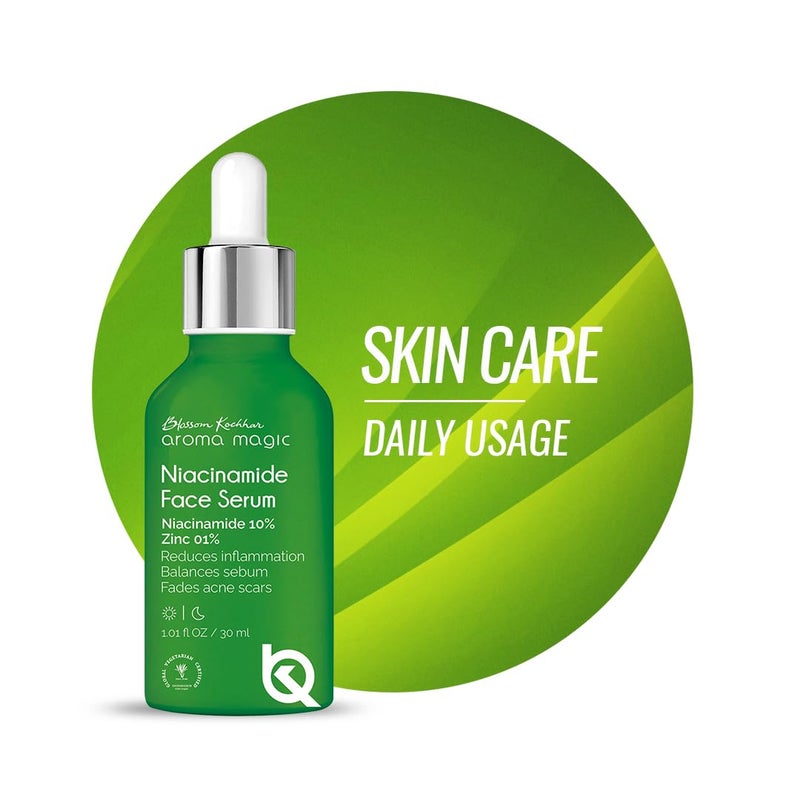 Aroma Magic 10 Niacinamide Face Serum for Acne Marks Enlarged Pores Hydration 1 Zinc PCA Excess OilSebum Control 30ml All Skin Types - Image 1