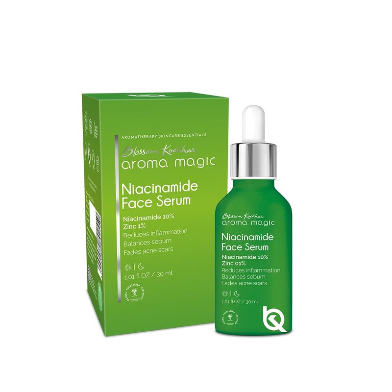 Aroma Magic 10 Niacinamide Face Serum for Acne Marks Enlarged Pores Hydration 1 Zinc PCA Excess OilSebum Control 30ml All Skin Types - Image 5