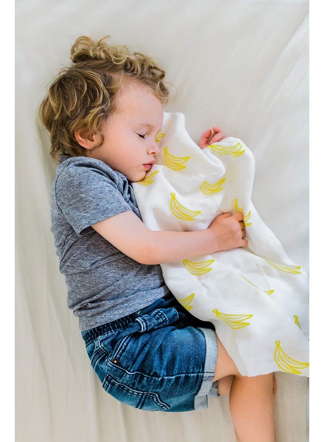 Baby Banana Baby Banana Muslin Swaddle Blanket & Infant Toothbrush, Yellow  - Image 4