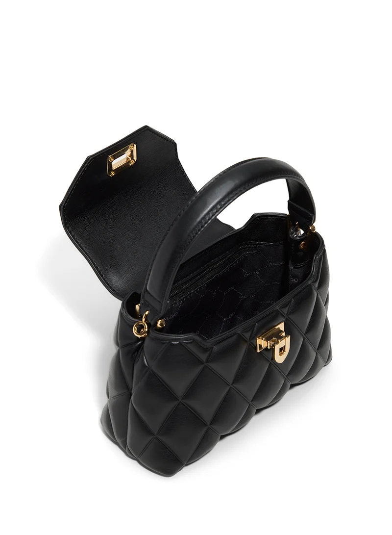 ALDO Flap over quilted top handle shoulder bag