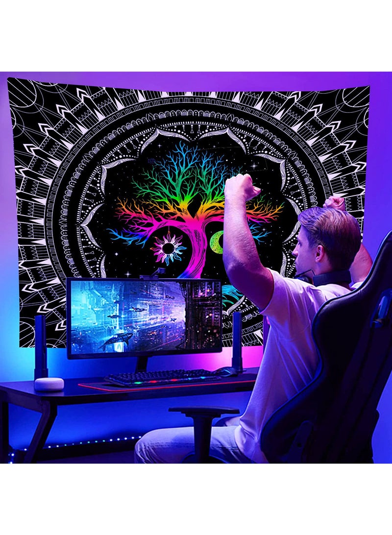 Y&D Wall Purple Light Decorative Cloth Hanging Cloth Tapestries Room Background Cloth Tapestries Wall Hanging-LS-FGD0495*73cm - Image 2