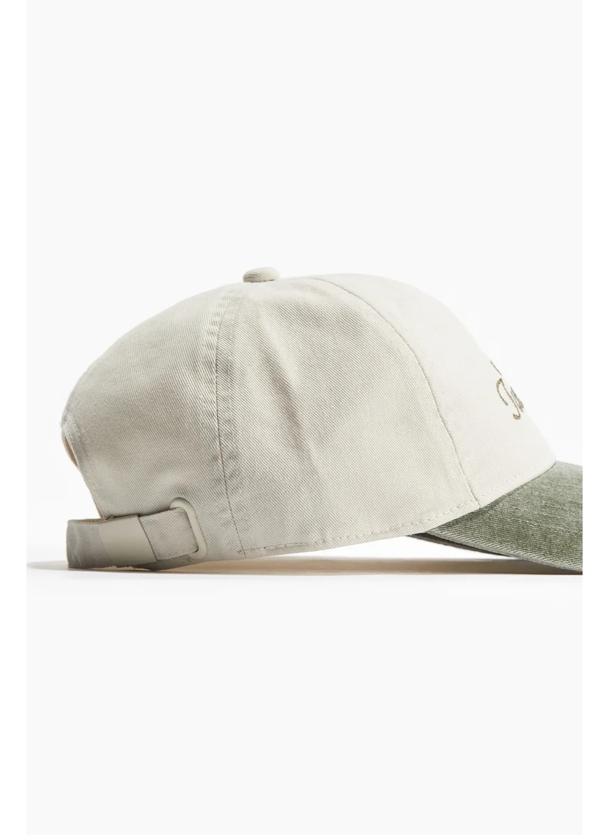 اتش اند ام Embroidered-Motif Twill Cap