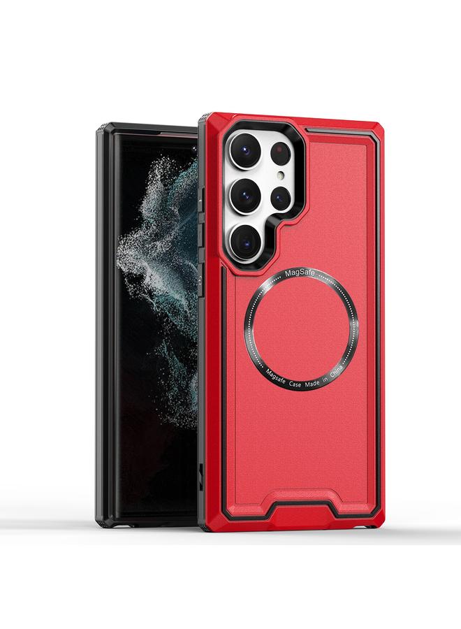 S-TOP Case For Samsung Galaxy S23+ 5G Armour Two-color MagSafe Magnetic TPU + PC Phone Case - Image 1