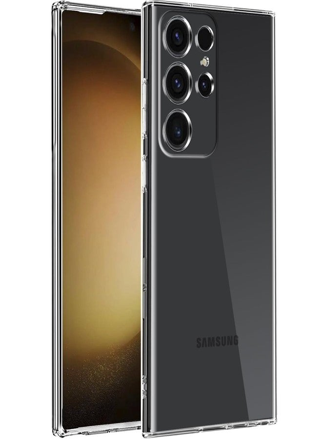 TENOC Phone Case Compatible with Samsung Galaxy S23 Ultra 5G 6.8-Inch, Crystal Clear Ultra Slim Cases Soft TPU Bumper Protective Cover - Image 1