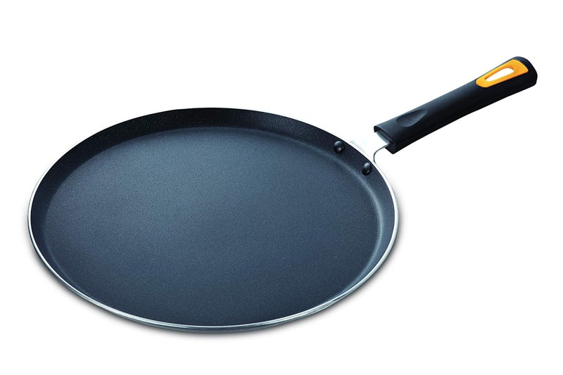 Anjali Diamond Dura Aluminium Non Stick Dosa Tawa 28cm, Black - Image 1