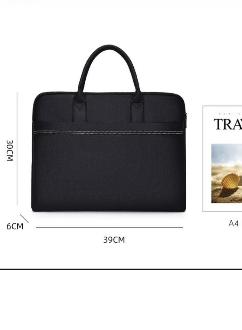 Men's business handbag Waterproof Oxford cloth zipper briefcase file bag  - Image 2