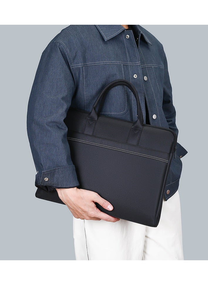Men's business handbag Waterproof Oxford cloth zipper briefcase file bag  - Image 4