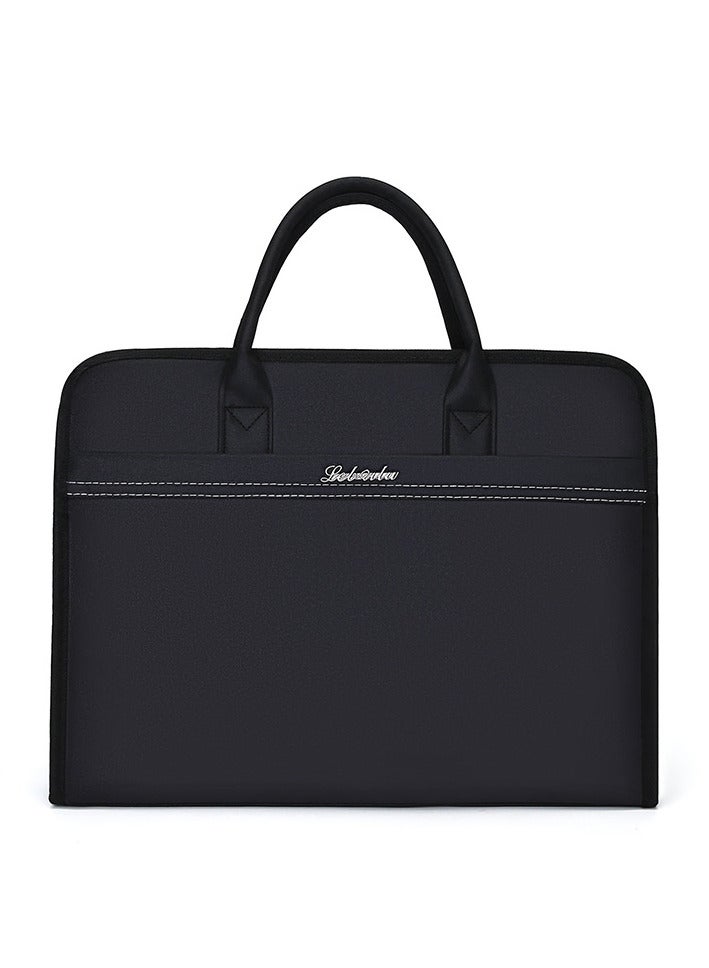 Men's business handbag Waterproof Oxford cloth zipper briefcase file bag  - Image 1