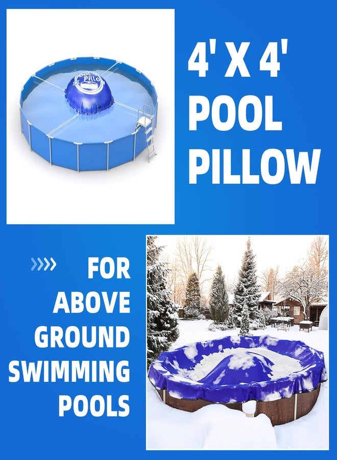 AISunGoo 4 x 4 Ft Pool Pillows for Above Ground Pool Winterize Pool Closing Kit for Winter Pool Cover Extra Durable & Cold Resistant 0.4mm PVC (27 Gauge) Pool Air Pillow for Winterizing with 50 Ft Rope - Image 2