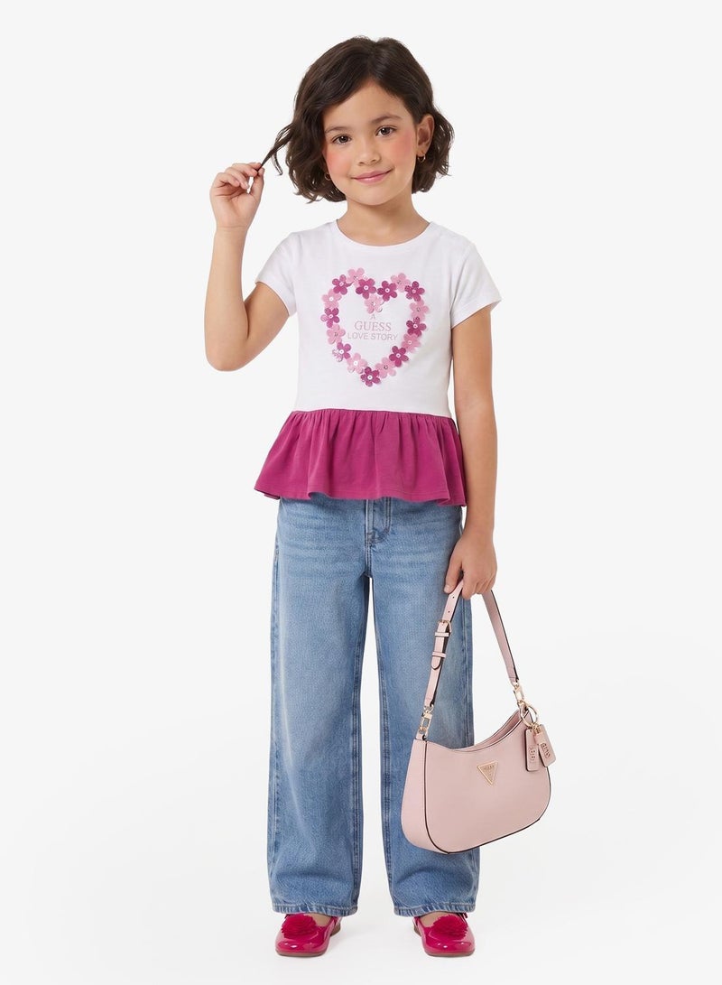 GUESS Infant Graphic Crew Neck T-Shirt - Image 4