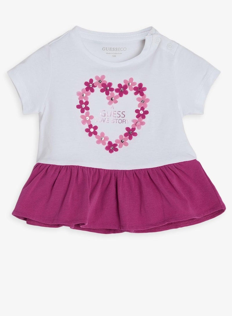 GUESS Infant Graphic Crew Neck T-Shirt - Image 5