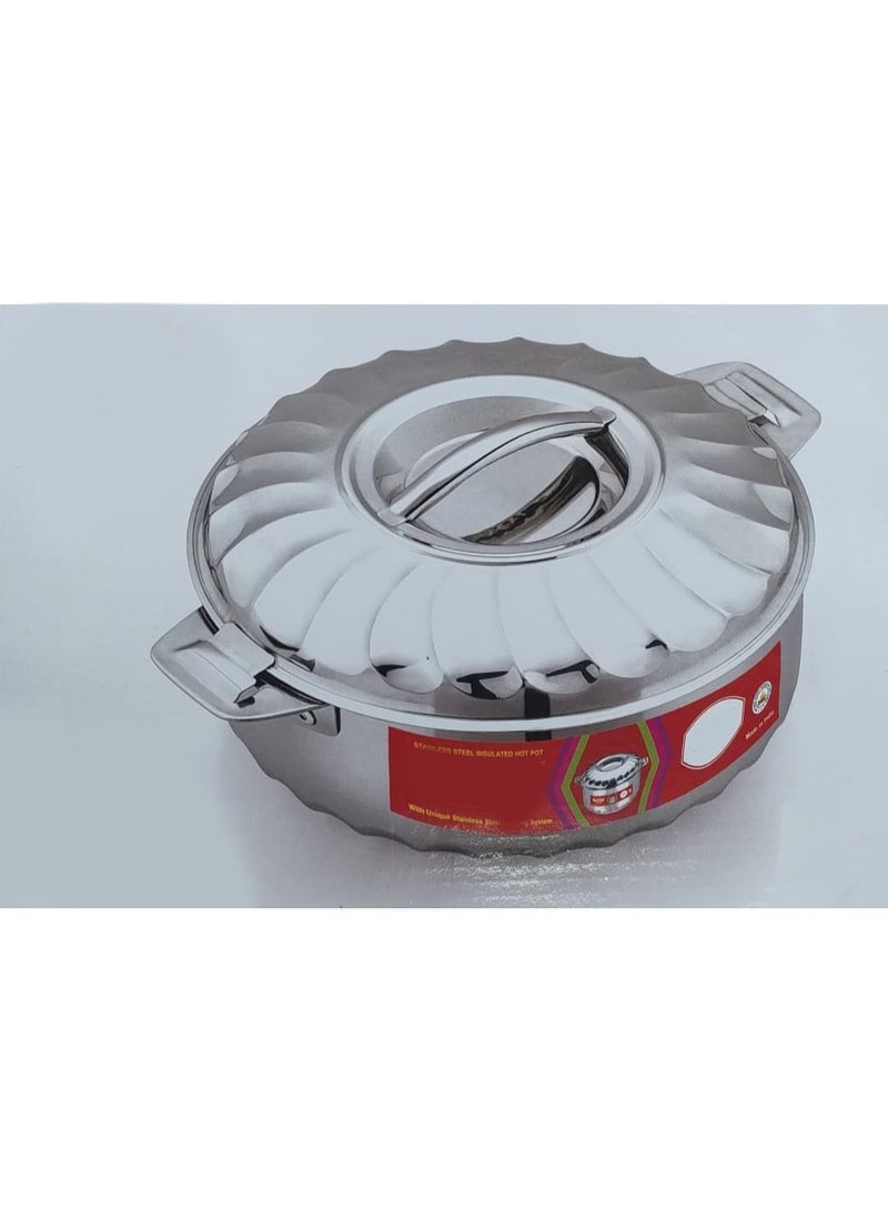 Premium Stainless Steel Hot Pot 1500ml Capacity with Double Wall Thermal Insulation and Compact Lightweight Design Perfect for Individual Meals and Soups Serving with Fresh Quality - Image 3