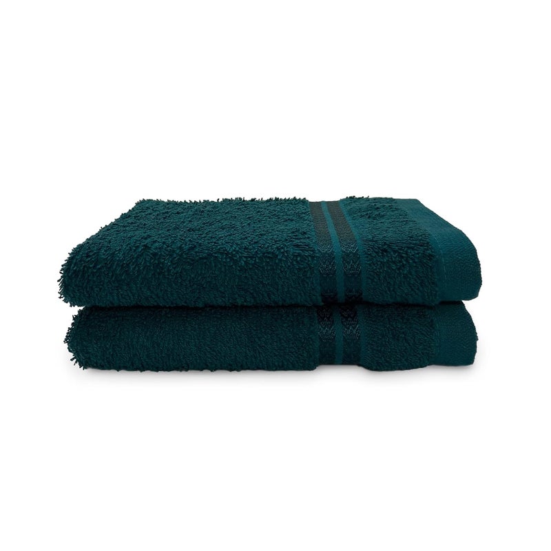 Welspun 100% Cotton Hand Towel Anti Bacterial Bright Colours HIGH Absorbency (Solid 40CMX60CM)-Teal - Image 2