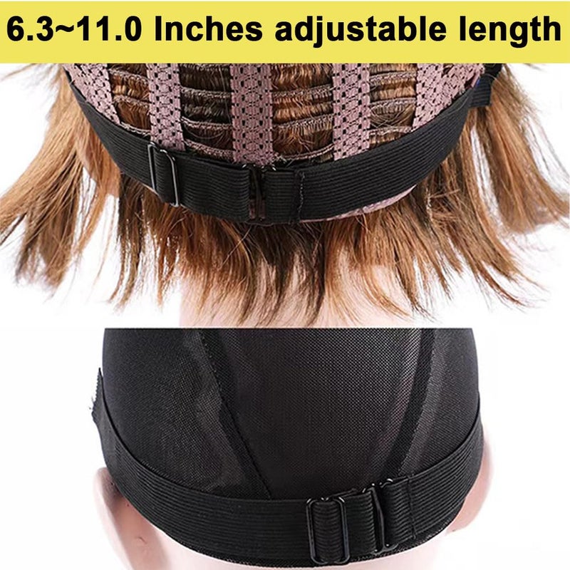 GELXGRIT 2 PCS Adjustable Elastic Band for Wigs Removable Wig Band Nonslip Wig Strap Black Elastic Bands for Glueless Wig Making Wig Cap Accessories - Image 4