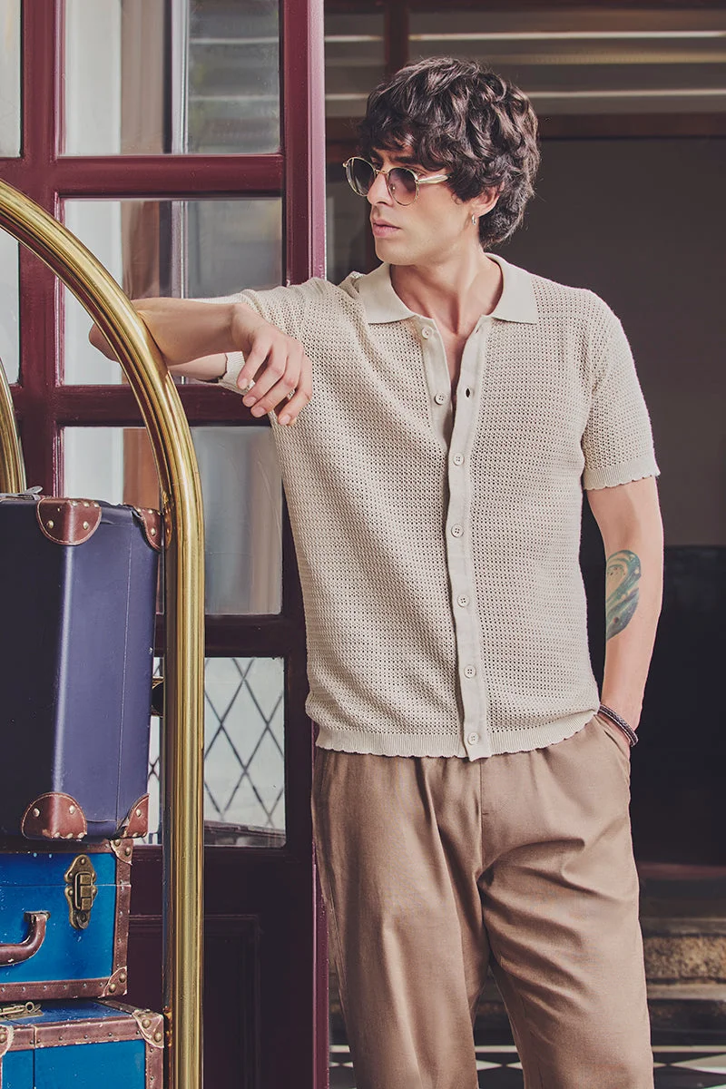 SNITCH Late Checkout Flat Knit Shirt