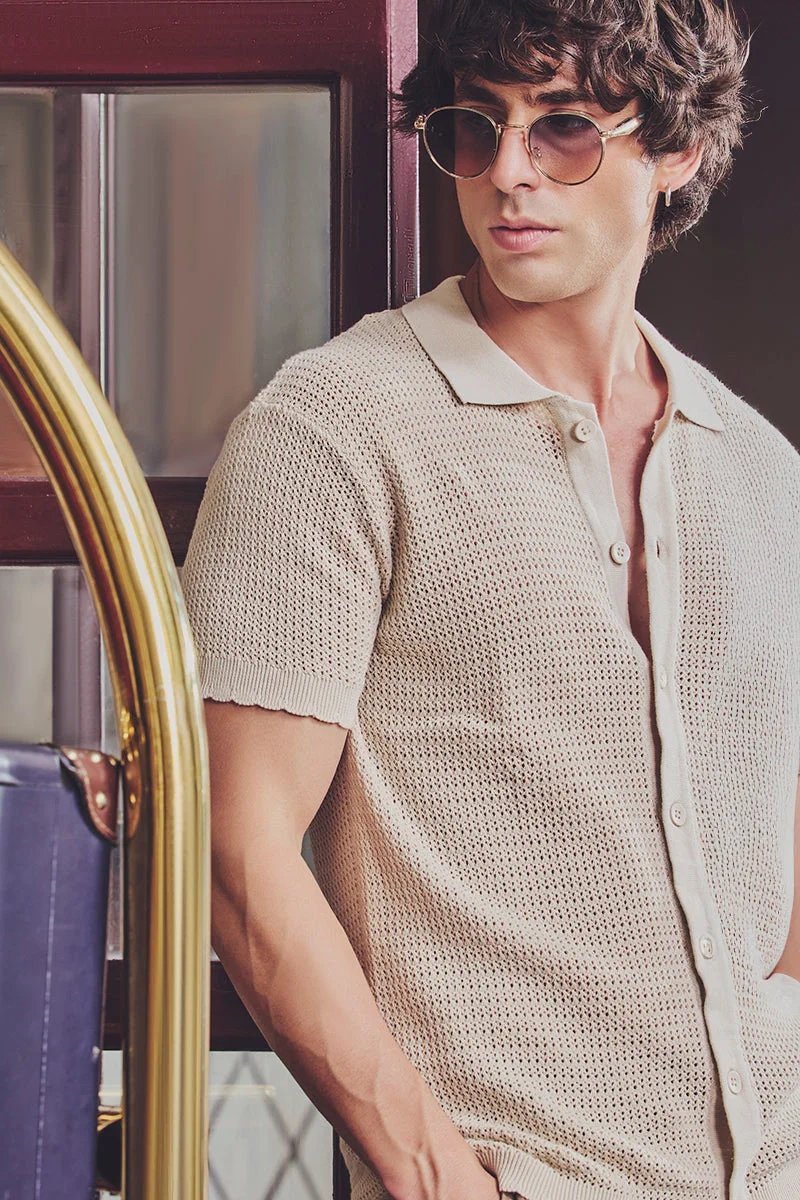 SNITCH Late Checkout Flat Knit Shirt