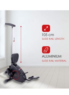 PowerMax Fitness PowerMax Fitness® RH-250 Foldable Rowing Machine for Full Body Workout at Home Gym [8 levels Magnetic Resistance, LCD Display, Max User weight 120kgs] Rower for Cardio & Strength Training Equipment  - Image 4