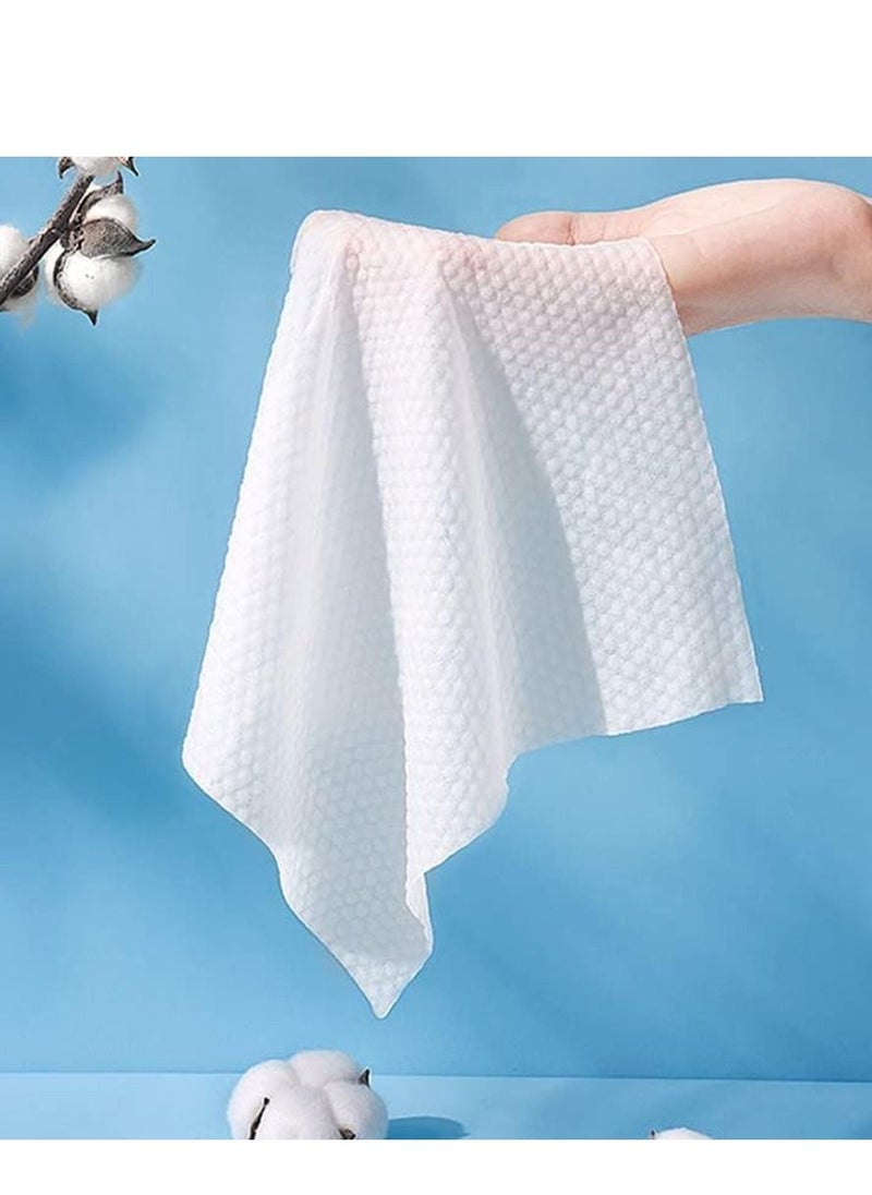 Generic 2 Pack Disposabel Face Cloths for Washing 100% Cotton Soft Facial Towel Lint Free Makeup Removing Towel  - Image 3