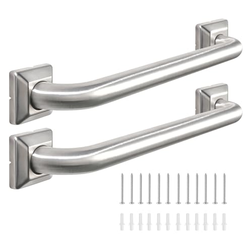 Raemnaky Bathroom Grab Bars Stainless Steel Handrail ADA Compliant 500lbs bathtubs and Showers Toilet Handle Safety for Handicap Elderly Disabled Injury 18inches 2 Pack - Image 1
