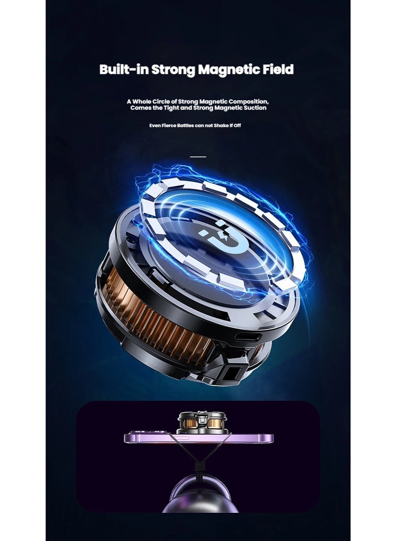 Magnetic Mobile Phone Cooling Fan, Portable Smart Phone Cooler, Magnetic Portable Cellphone Cooling Fan, Cooling Fan for Phone Game  - Image 4