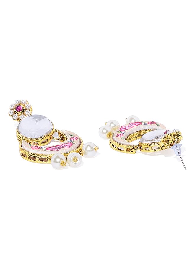 erorex Kundan Jewelery Set For Women Golden Zpfk7839 - Image 4
