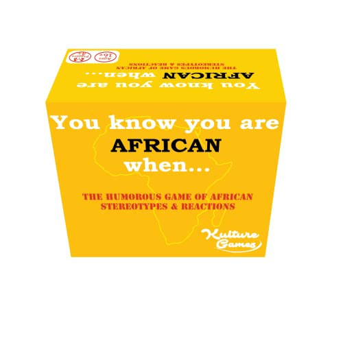 Kulture Games You Know You are African When Humorous African Meme Game Family Gatherings A Fun Party Card Game Those Who Love African Culture Games African Stories Cards - Image 1