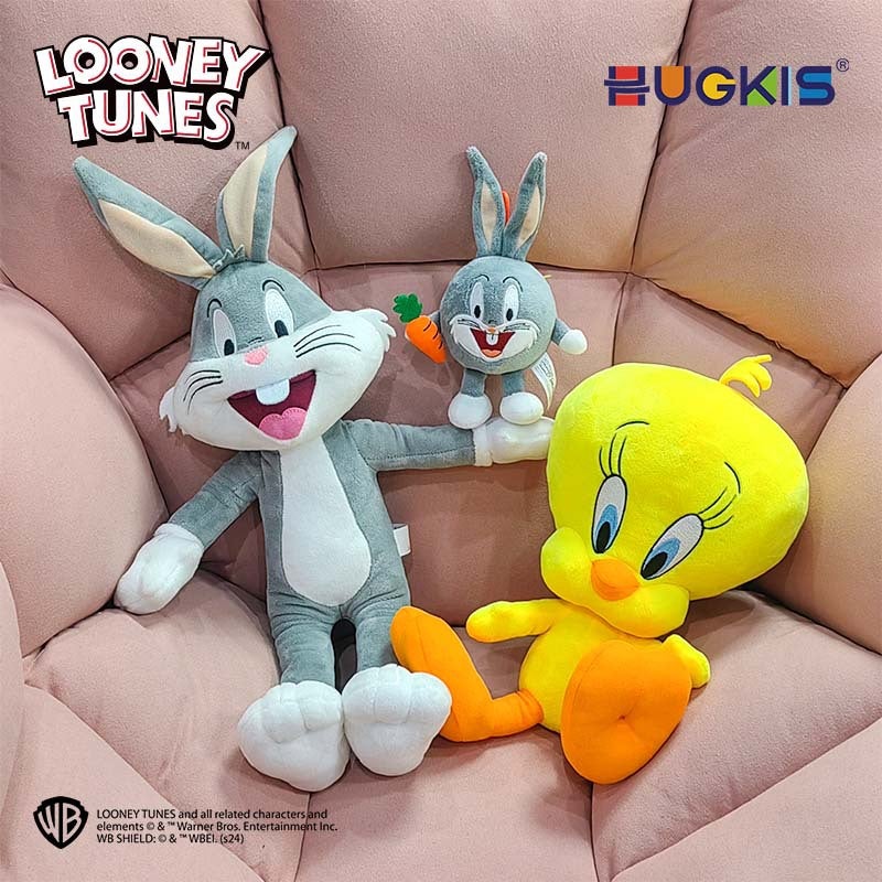 HUGKIS Official Looney Tunes Plush Stuffed Animal Toy Bugs Bunny Space Jam Birthday Gift - Image 2