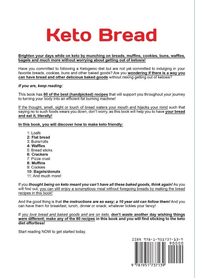 خبز كيتو: أفضل 80 وصفة منخفضة الكربوهيدرات لتحقيق الكيتوزية المثلى وفقدان الوزن - Image 2