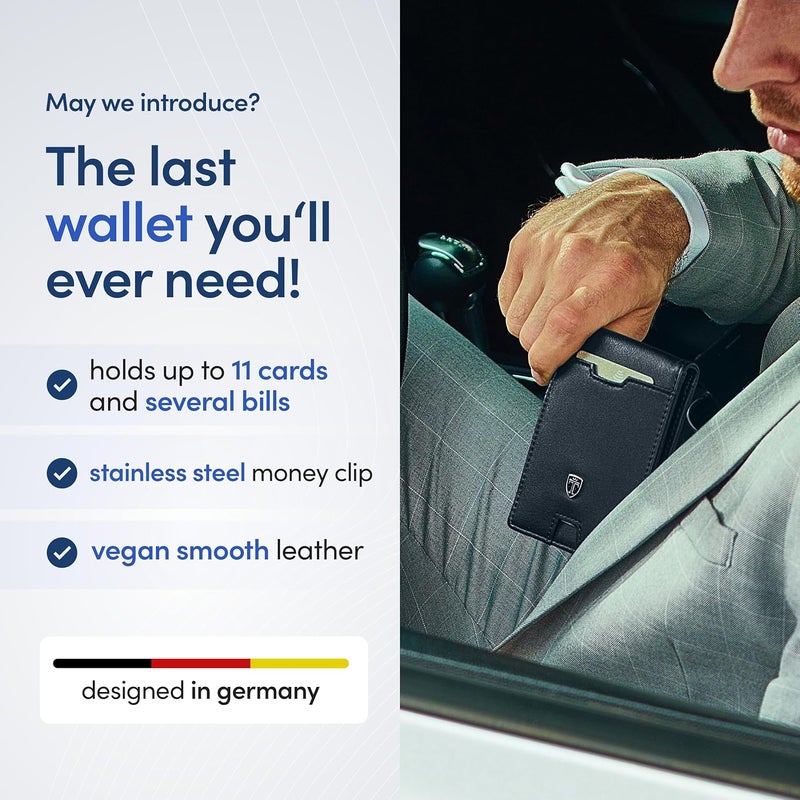 TRAVANDO Mens Wallet with Money Clip AUSTIN RFID Blocking Bifold Credit Card Holder for Men with Gift Box - Image 2