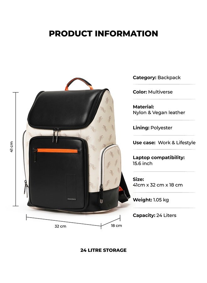 Mokobara MOKOBARA The Hovercraft Backpack Water-Resistant 15.6" Laptop Bag with Luggage Sleeve for Work, Travel, and Daily Use - Suitable for Men and Women ( Multicolour) - Image 2
