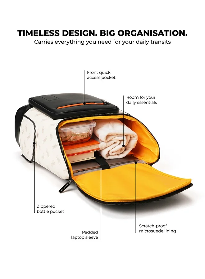 موكوبارا للتجارة ذ.م.م MOKOBARA The Hovercraft Backpack Water-Resistant 15.6" Laptop Bag with Luggage Sleeve for Work, Travel, and Daily Use - Suitable for Men and Women ( Multicolour)